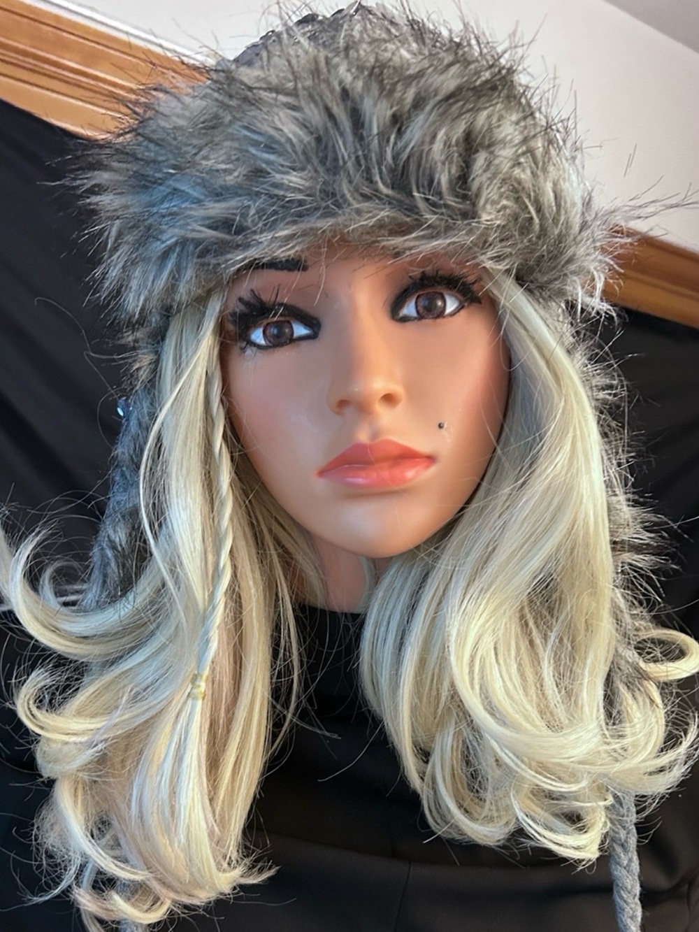 LIMITED EDITION Silver Sequin Justice Hat with Fur